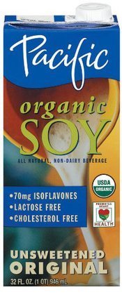 Pacific Natural Foods Organic Soy Non-Dairy Beverage, Original Unsweetened, 32 oz Containers , 12 pk