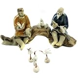 41SDzULFFDL. SL160  Happy Bonsai Miniature Father and Son & 3 Cranes