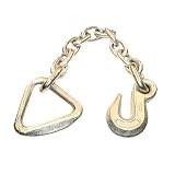 2 Grade 70 Chain Extensions 3 8 with D-Ring Hooks for Tow Trucks by Global Parts