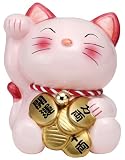 「結婚・愛情・家庭運向上」 開運ハッピーキャット (特大) ピンク SAN1604