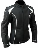 Produkt-Bild: Damen Lederjacke Motorradjacke schwarz wei&szlig; Gr. XL / 42