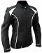 Produkt-Bild: Damen Lederjacke Motorradjacke schwarz wei&szlig; Gr. S / 36