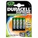 4 X Duracell AAA 1000mAh Rechargeable Batteries