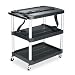 Rubbermaid 9T28 Black Media Master AV Cart with Three Shelves