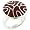 Sterling Silver Red Mother Of Pearl Swirl Ring