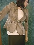 Armani - $3475 New GIORGIO ARMANI Gray Sheer Silk Jacket 48 / 14