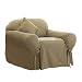 Sure Fit Cotton Duck Armchair Slipcover - Linen