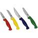 Chicago Cutlery 4-Piece Paring/Utility Knife Set with Colored Handles