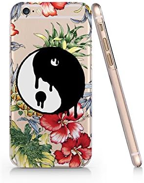 Yin Yang Floral Slim Iphone 6 Plus - 6S Plus Case, Clear Iphone 6 Plus - 6S Plus Case Plastic Hard Case Unique Design-Quindyshop (AMSL22)