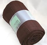 Homescapes Ribbed Throw 60 x 80 Inches Chocolate - 100 % Cotton - Suitable for most 2 Seater Sofa or Single bedspread - Easy care washable at home
