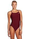 The Finals Womens Xtra Life Lycra Solid Butterfly Back Swimsuit