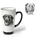 Porcelain Funnel Cup with Bulldog (Black and white, 6 inch)