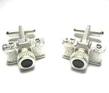 Classic Camera Silver Novelty Cufflinks