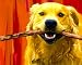 Golden Retriever Art Print on Canvas