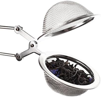 Hot-deals Long Handle Mesh Tea Ball Infuser Filter Squeeze Strainer 1set-retail package