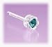 Blomdahl Medical Plastic Earrings - Blue Zircon