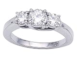 1.20 cttw Round Diamonds Engagement Ring LIFETIME WARRANTY