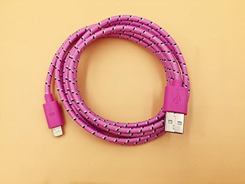 Vlove® 1Pcs 10FTExtended Extra Long 8 Pin to USB Sync and Charging Cable Charger Power Cord for iPhone 6 6 Plus, iPhone 5 5s 5c, iPod Touch 5th, Nano 7th, and iPad 4 Air Mini (pink)
