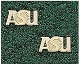LogoArt Arizona State Sun Devils 10K Gold Team Font 1/4 Post Earrings