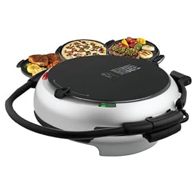 George Foreman GRP106BPP 360 Electric Nonstick Grill with 3 Interchangeable Grill Plates,... by George Foreman