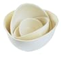 BlissHome Nigella Lawson's Living Kitchen Mixing Bowls, Cream, Set of 4