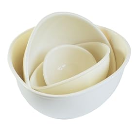 Nigella Lawson Living Kitchen Mixing Bowls Set/4 Cream