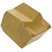 Dorian Tool SGT CVD Titanium Nitride Coated Carbide Cut-Off and Grooving Insert, Neutral Cut, 3/8" Cutting Width, 9" Insert (Pack of 10)