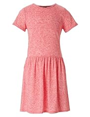 Flecked Skater Dress with Linen