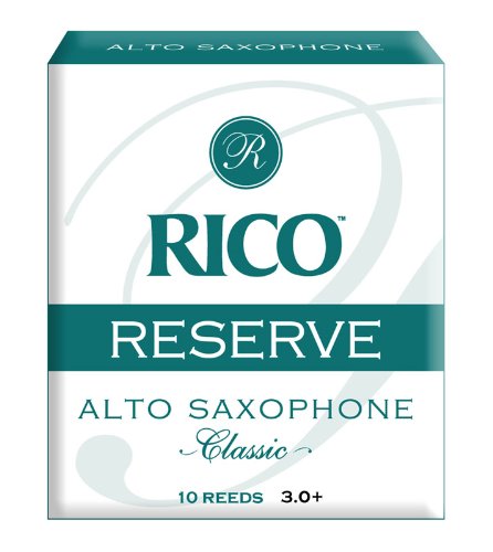 Rico Reserve Classic Alto Sax, Strength 3.0+, 10 Pack