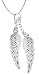 Sterling Silver Angel Wings Pendant, 18