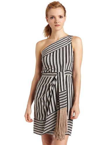 BCBGMAXAZRIA Women's Stevie The One Shoulder With Waist Drape