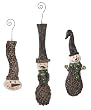 Set of 3 Country Christmas Pinecone Snowmen Wall Decor 36"