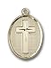 Gold Filled Cross Pendant with Gold Filled Lite Curb Chain 18 inch