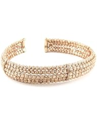 Officina Bernardi 5-Row Rose Cuff Bracelet