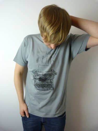 Produkt-Bild: Gr. M now write! Schreibmaschine T-Shirt Fair Trade