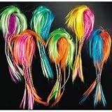 Two Tone Neon Hair Attachments 12 ct