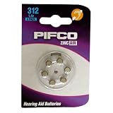 6pk Pifco E312 Zinc Air Hearing Aid Batteries Brand New