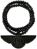 Wings New Good Wood Goodwood Pendant Piece Replica Necklace All Wood Necklace Black
