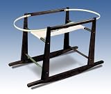Rocking Moses Basket Stand Antique Black