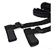 HFLING Fetish Bed Bondage Restraint Adjustable Hand & Ankle Cuffs Strap Kits With Soft Pillow For Female Male and Couple Black