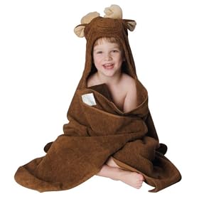 Pickles Nummy Animals 100-Percent Cotton Hooded Towel, 27X54"