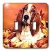 Dogs Basset Hound - Basset Hound - Light Switch Covers - double toggle switch