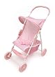Badger Basket Folding Doll Umbrella Stroller - Pink/White