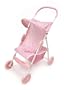 Badger Basket Folding Doll Umbrella Stroller - Pink/White