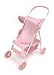 Badger Basket Folding Doll Umbrella Stroller - Pink/White