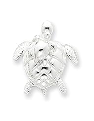 Sterling Silver Mother & Baby Turtle Pendant