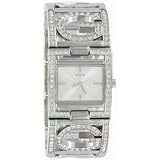 Guess Womens U12539L1 Silver Stainless-Steel Quartz Watch with Silver Dial