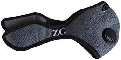 ZG Mask Active Carbon Filters Anti-dust Mesh Half Face Mask (Light Grey, XXL)