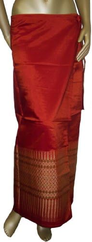 Womens 'Shades of India' Orange Sarong Wrap - One Size Fits All