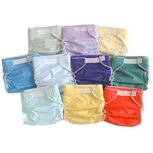 6 Baby Love All-in-One Cloth Diapers
